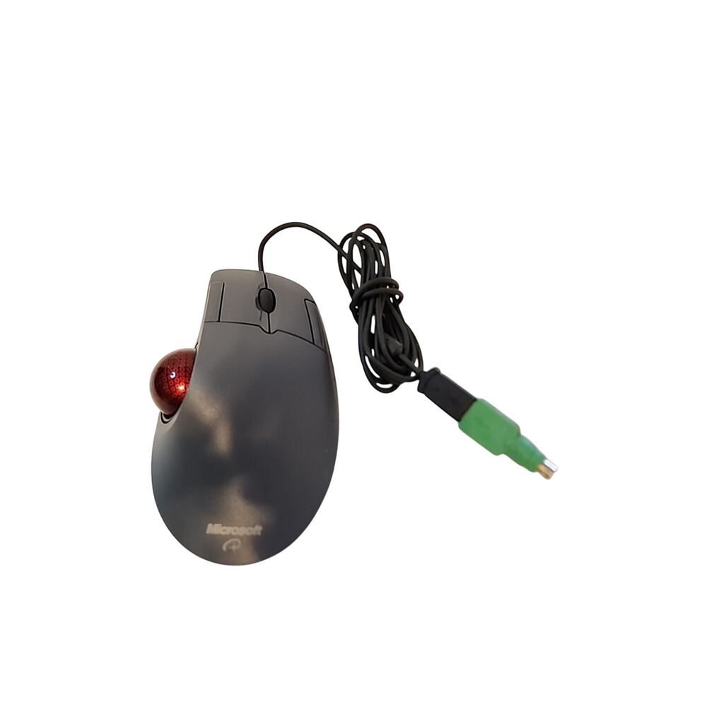 Microsoft Trackball Optical 1.0 PS2 USB Compatible Mouse X08-70386 Works